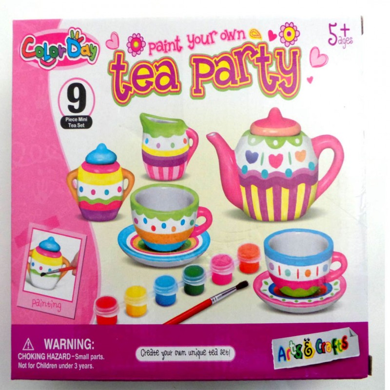 Paint Your Own Mini Tea Set (Pcs 9)