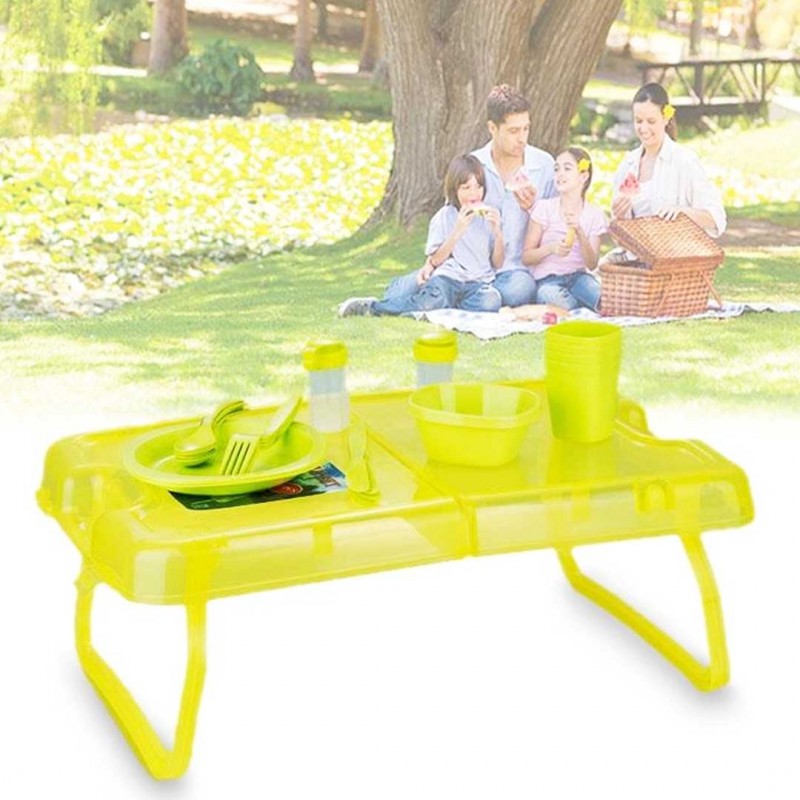 Outdoor Picnic Complete Dining Set With Mini Table