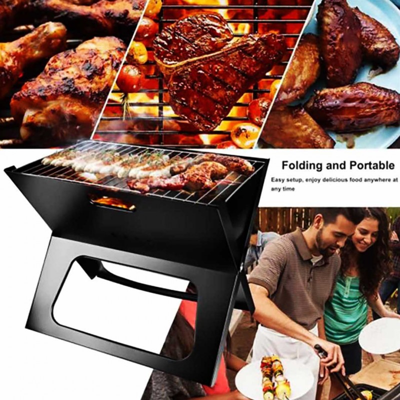 Folding Charcoal Barbecue Grill