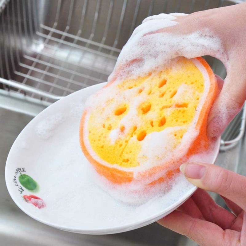 Soft Fruit Shape Brush Washing Tool Sponge