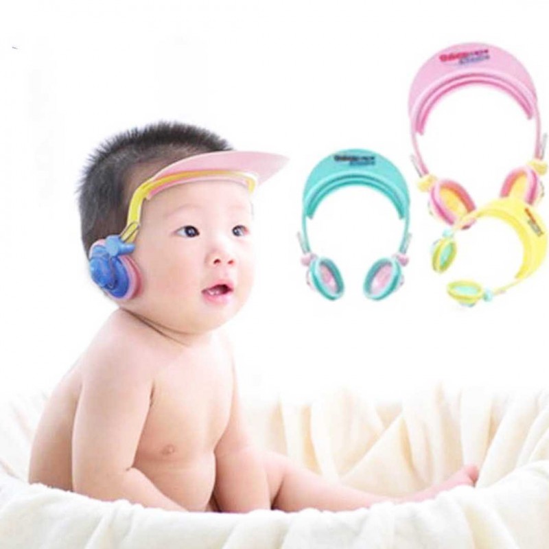 Baby Shower Caps Bath Hat Protect Ears