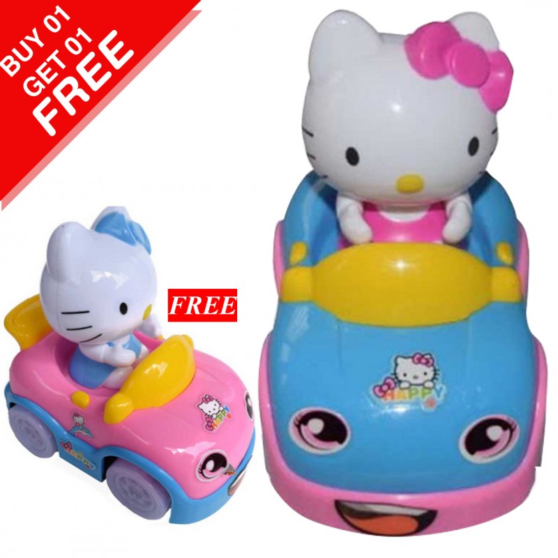 Girl Kitty Car Children Toy Pack (Buy 01 & Get 01 Free)