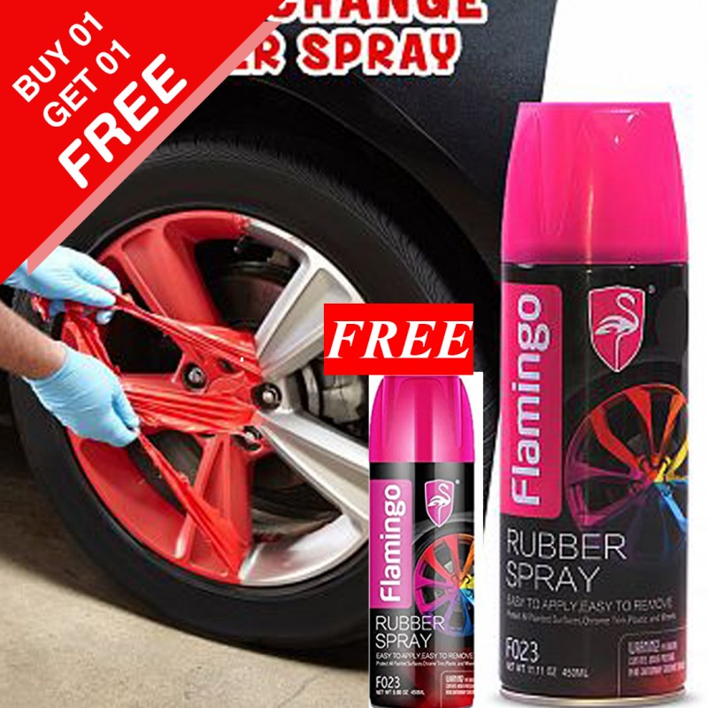 Flamingo Rubber Spray Paint - Red Pack (Buy 01 & Get 01 Free)