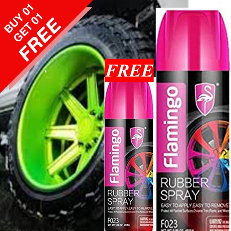 Flamingo Rubber Spray Paint - Green Pack (Buy 01 & Get 01 Free)