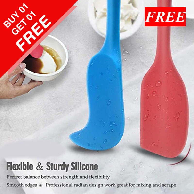Silicon Spatula Pack (Buy 01 & Get 01 Free)