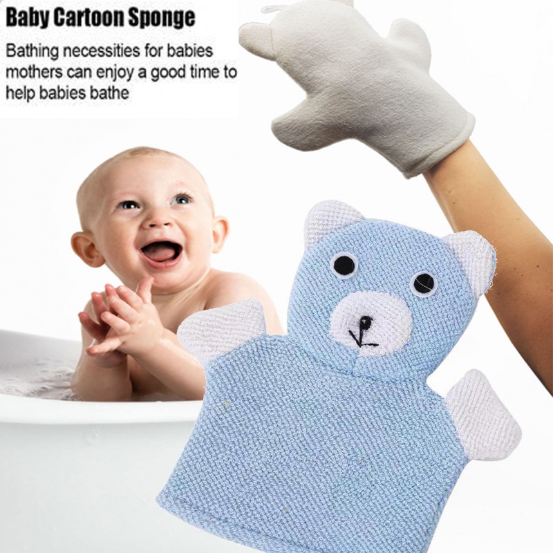 Cute Baby Kids Bath Sponge Mitt Glove