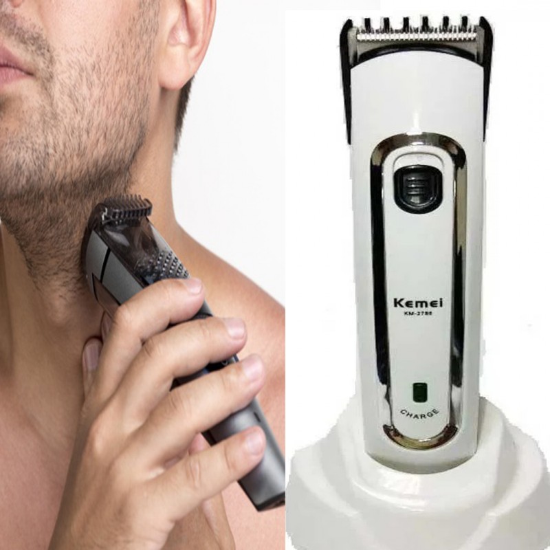 Kemei Hair Cut Km-2788 With Base Adapters Cut Hair Rechargeable Hair Clipper
