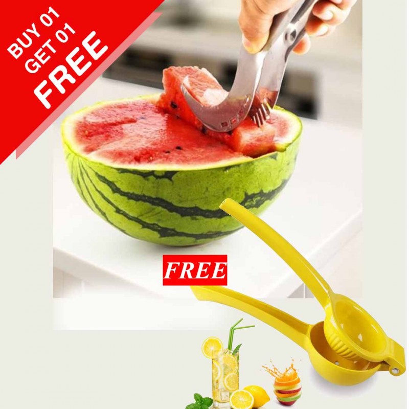 Watermelon Cutter Slicer & Lemon Squeezer Heavy Duty (Buy 1 & Get 1 Free)