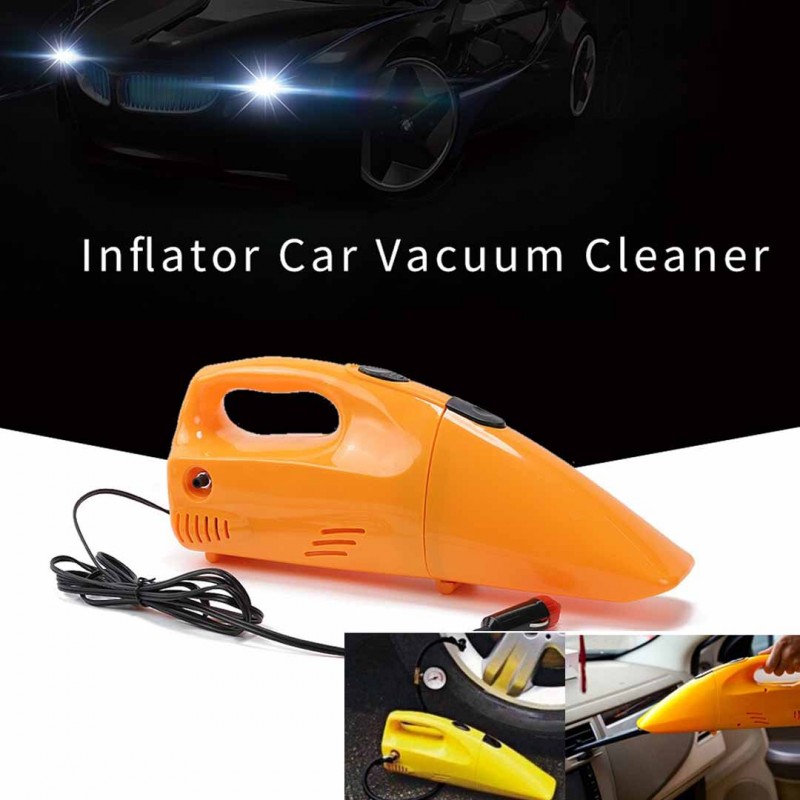 2 in 1 Portable Mini Car Tire Inflator Vacuum Cleaner
