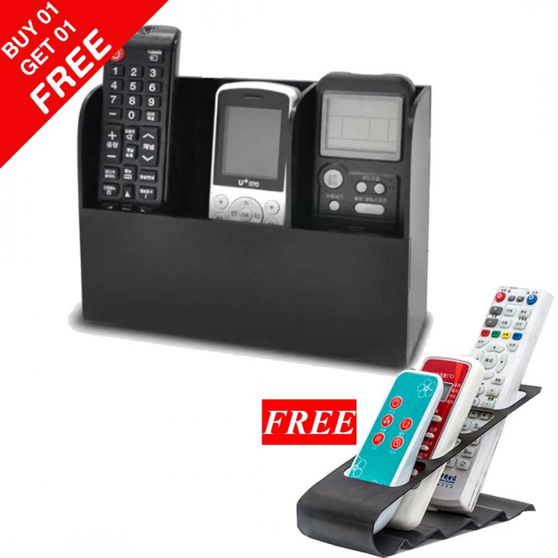 Remote Control Rack With 3 Divider & Step Remote Control Holder (Buy 01 & Get 01 Free)