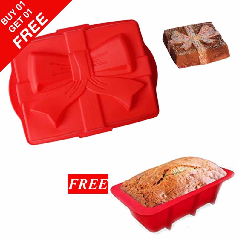 Bow 3d Large Baking Tray & Bread Pan (Buy 01 & Get 01 Free)