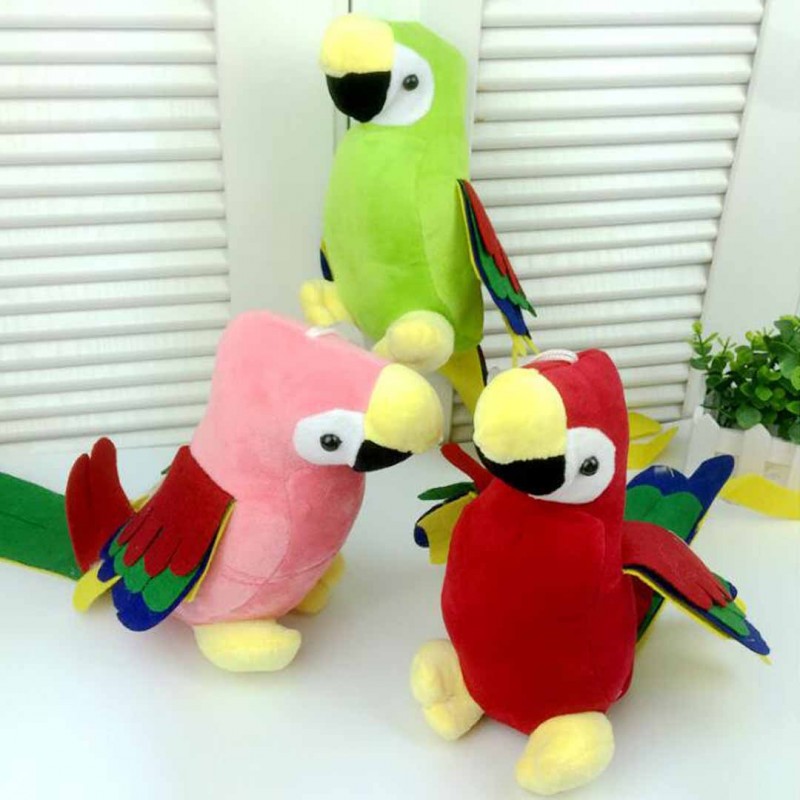 Cute Long Tail Parrot Plush Toy