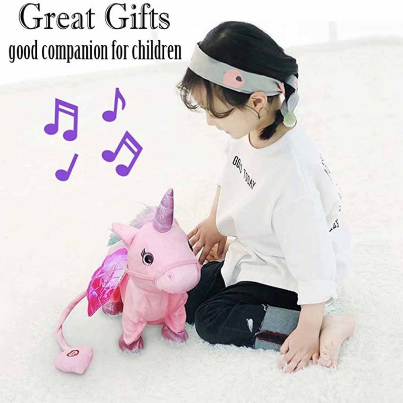 Electric Walking Stuffed Musical Animals Plush Cute Pets Horse Toys