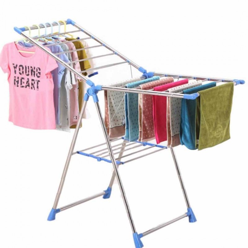 Solid Steel Foldable Clothes Drying Rack