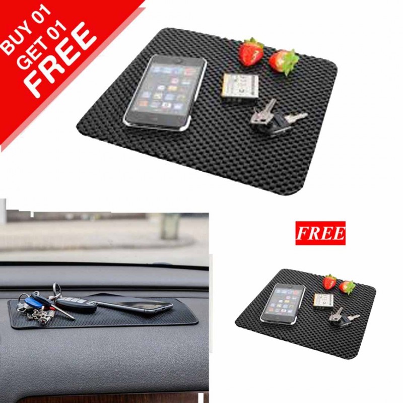 Car Anti-Slip Dashboard Mat Pack (Buy 01 & Get 01 Free)