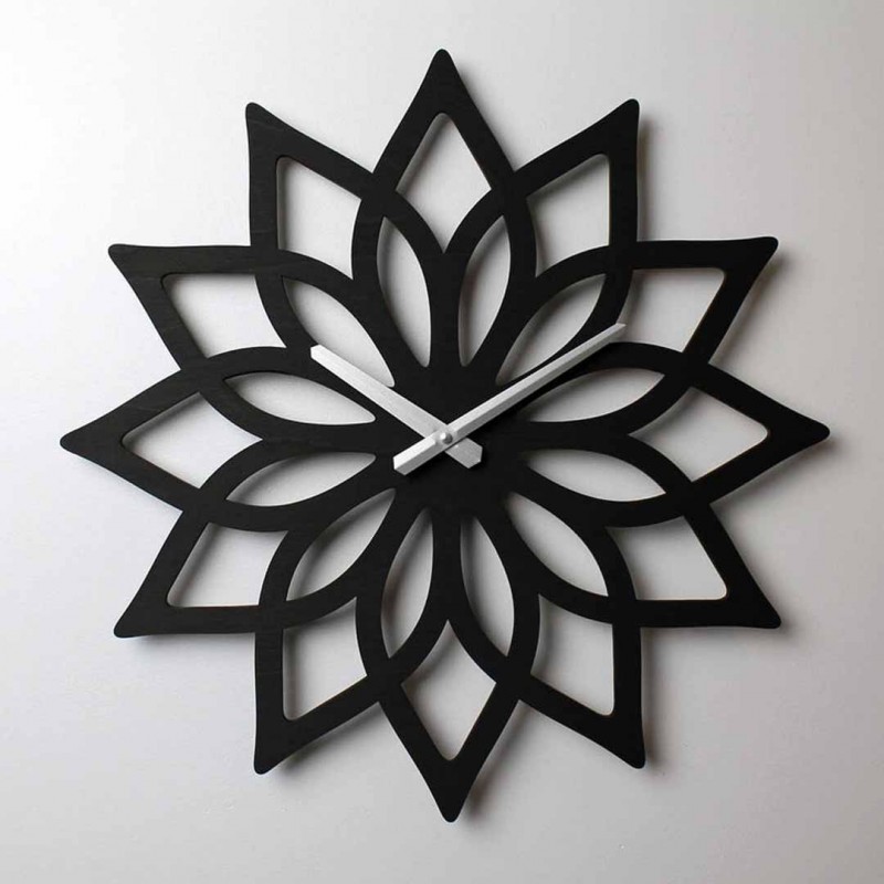 Lotus Wall Clock Unique Wall Clock Modern Wall Clock