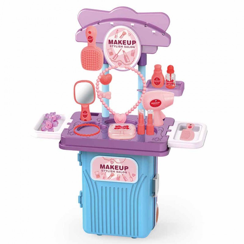 Children's Makeup Pretend Regeneration Hairdressing Toy Suitcase