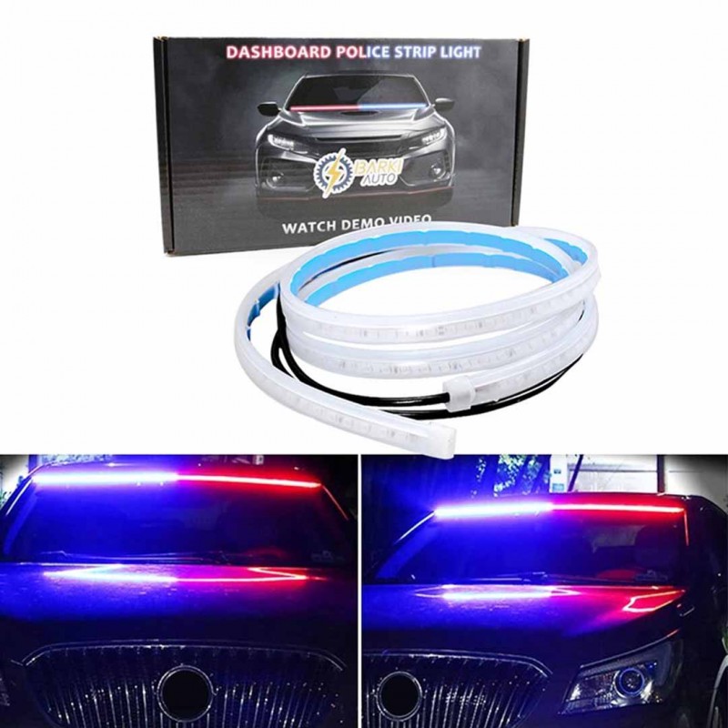 Car Dashboard Red and Blue Flexible Strip Light