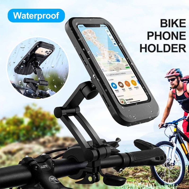Waterproof Phone Stand Bicycle and Bike Handlebar Mobile Support Mount