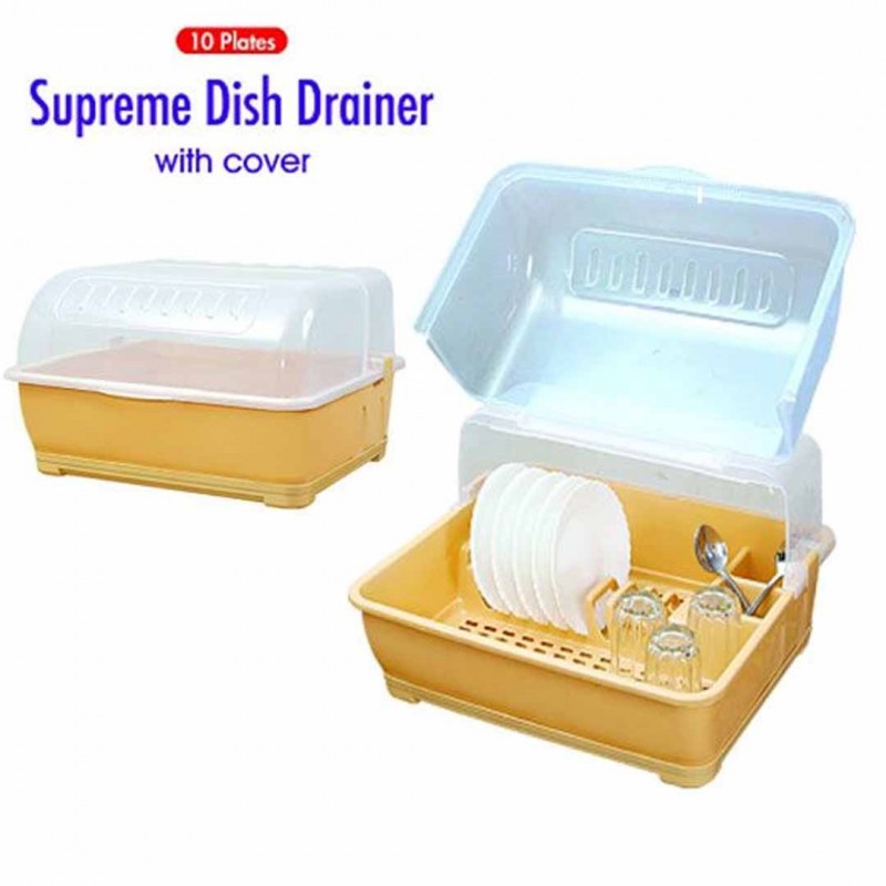 Dish Drainer Rack With Cover