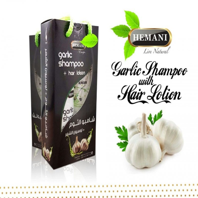 Hemani Garlic Shampoo Plus Hair Lotion