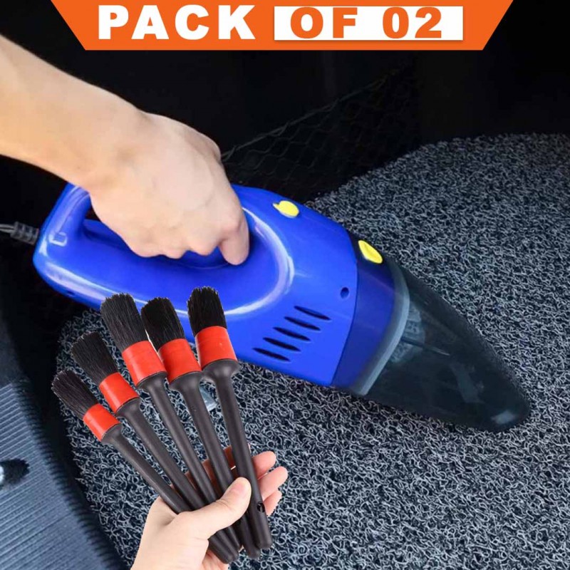 Goodyear Car Vacuum Cleaner Tool Super Power & Tools Plastic Handle Dirt Dust Clean Brush Car Pack Of 02