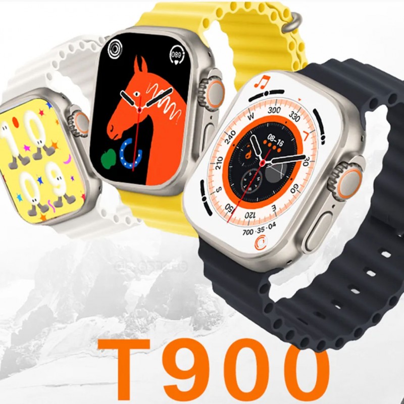 T900 ULTRA 2.09 INCH BIG DISPLAY BLUETOOTH CALLING SERIES 8 WITH ALL SPORTS FEATURES & HEALTH TRACKER, SMART WATCH