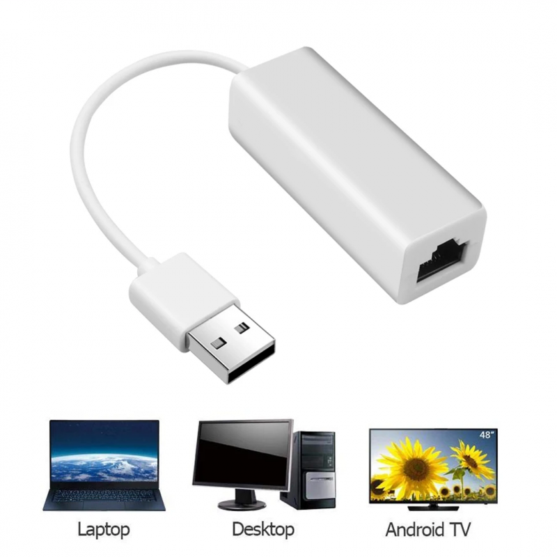 USB 2.0 To Lan Network Ethernet Adapter Card Converter
