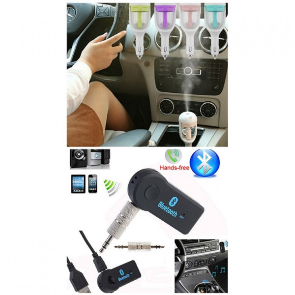 Pack Of 2 Aux Bluetooth & Car Humidifier