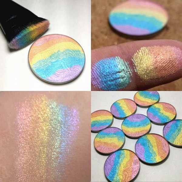 Rainbow Highlighter Blusher Glow Kit