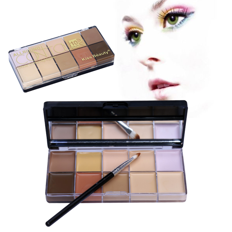 Kiss Beauty 10 Colors Countour Kit