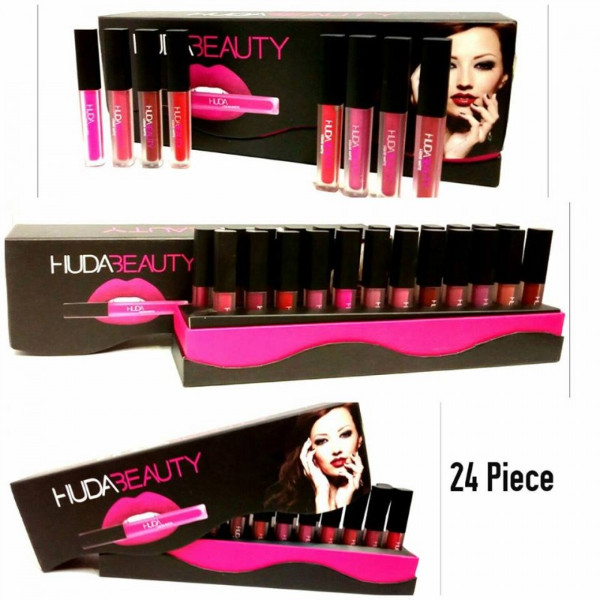 Huda Beauty 24 Colors Matt & Metallic Lip Gloss