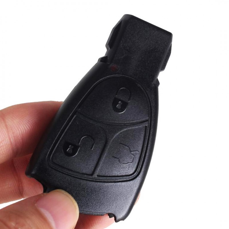 Mercedes  3 Buttons Remote With Logo Shell Only
