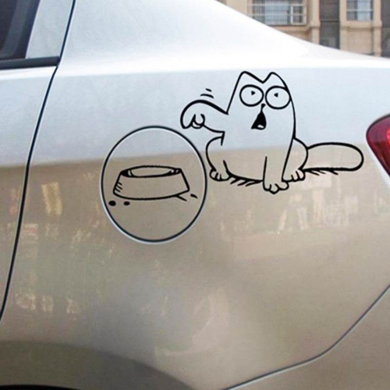 Cat On Board Sticker For Car