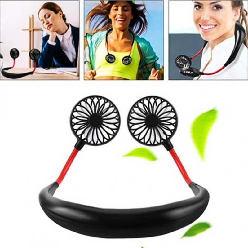 Portable Hanging Neck Fan - Rechargeable