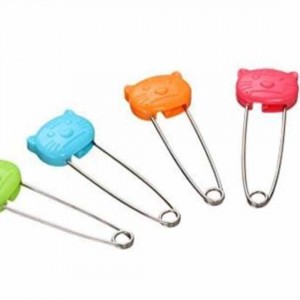 Colour Plastic Head Baby Safety Pins