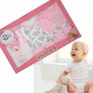 Cotton 10 Pcs New Born Baby Gift Set