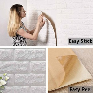 3D Wall Panels Peel and Stick Wallpaper White Pack Of 05