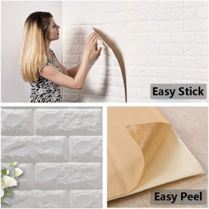 3D Wall Panels Peel and Stick Wallpaper White Pack Of 30