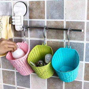 New Hand Scrubber Gloves & Multipurpose Hanging Plastic Basket (Buy 1 & Get 1 Free)