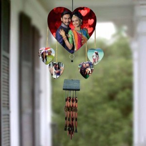 Personalized Heart Shape Wind Chime