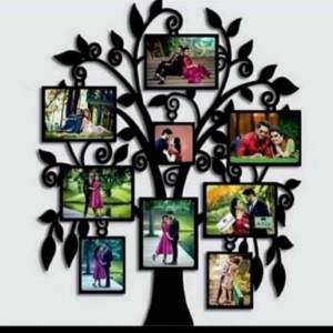 9 Picture Tree Shaped Designer Collage Photo Frame