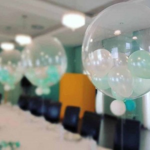 Plastic transparent Clear Balloon 6 Pieces