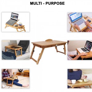 Laptop Stand Table with Drawer to Organize Stationary Item