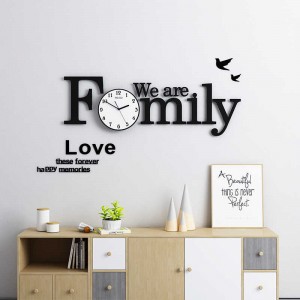 Love Family Alphabet 3D Digital Clocks