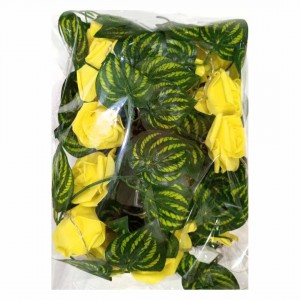 Yellow Roses with Leaves Fairy Decorative Lights