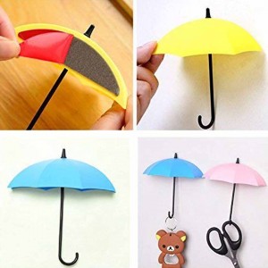 Umbrella Key Hat Wall Multipurpose Hanger Hooks 3 Pieces