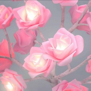 Flexible Pink Rose Led Lamp