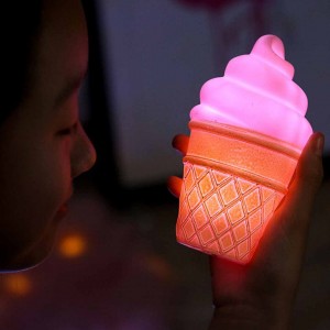 LED Night Light Cartoon Ice Cream Lamp