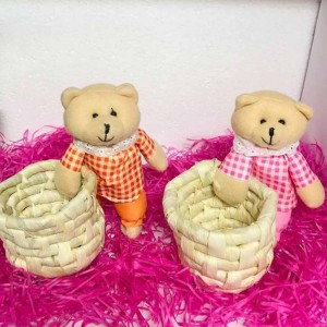 6 Inches Bear Basket Home Decor